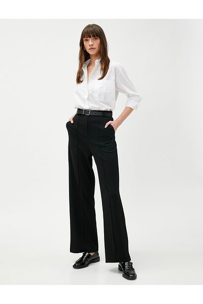 Koton Πουκάμισο Oversize Βαμβακερό μακρυμάνικο τσέπη
