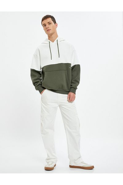Koton Men's Ecru Sweatshirt