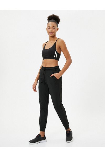 Koton Pantaloni de sport Jogger cu talie înaltă Buzunar în talie