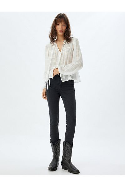 Koton Women's Black Jeans - 5Wal40205Md