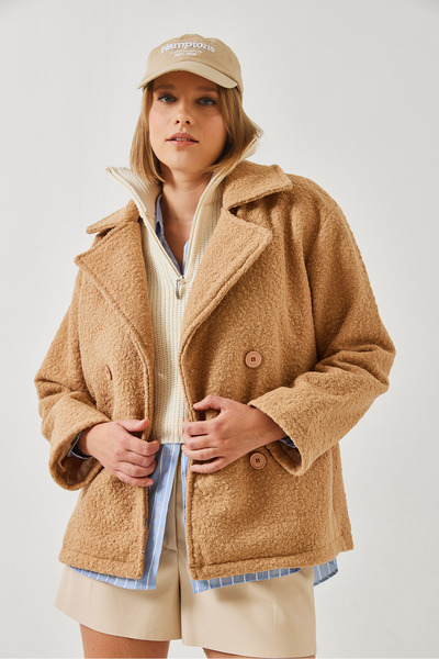 Bianco Lucci Dámska vlizelínová bunda Boucle 2603 60351265