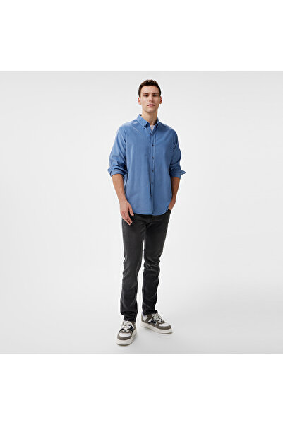 Nautica Erkek Mavi Classic Fit Gömlek