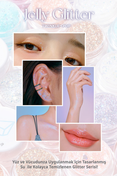 Twinkle Pop Çok Amaçlı Kullanım İçin Yoğun Sim İçerikli Jel Twinkle Pop JellyGlitter(#6 Bronze Banzzak