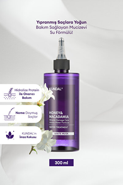 Kundal Yoğun Bakım Sağlayan Sıvı Saç Kremi KUNDAL Miracle Damage Care Water T...