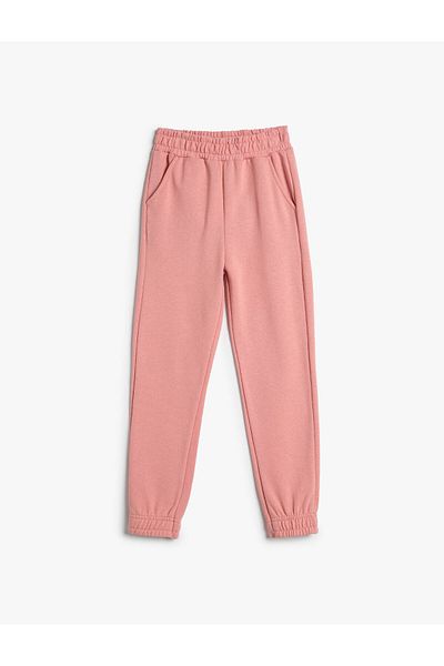 Koton Basic-Jogger-Jogginghose mit Bandtasche, elastischem Bund aus Baumwolle