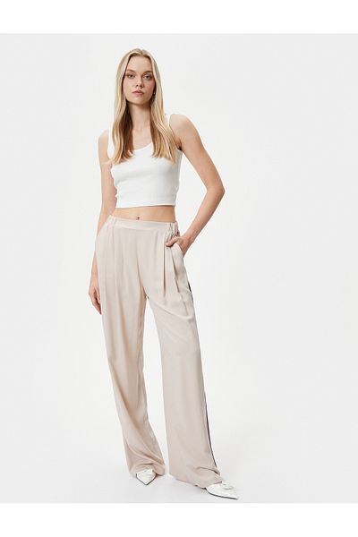 Koton Palazzo Trousers High Waist Pocket