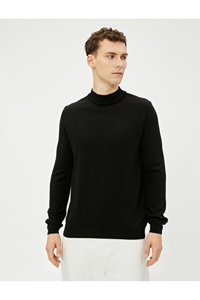 Koton Acryl-Strickpullover mit halbem Rollkragen