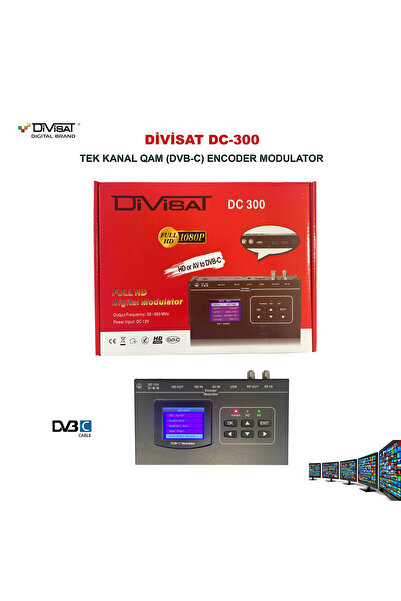 DİVİSAT Divisat DC-300 Tek Kanal Qam Dvb-C Encoder Modülator
