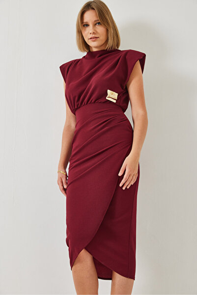 Bianco Lucci Women's Buckle Padded Dress 4409 60351200