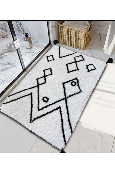 Chilai Home Beyza 60x100 CM Βαμβακερή Φούντα Μπάνιο Paspci Bpmk