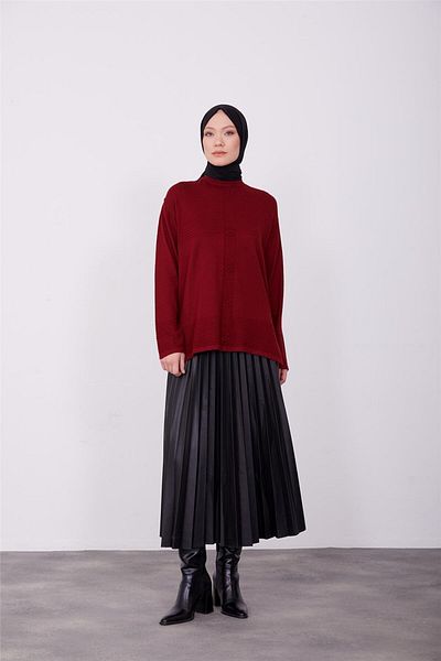 Armine Pulover 23kd9003 Roșu Claret