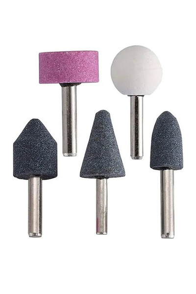 ECOLE Büyük Boy 5 Parça Gravür Taşlama Seti (6M BÜYÜK BOY) - Metal, Ahşap Oym...