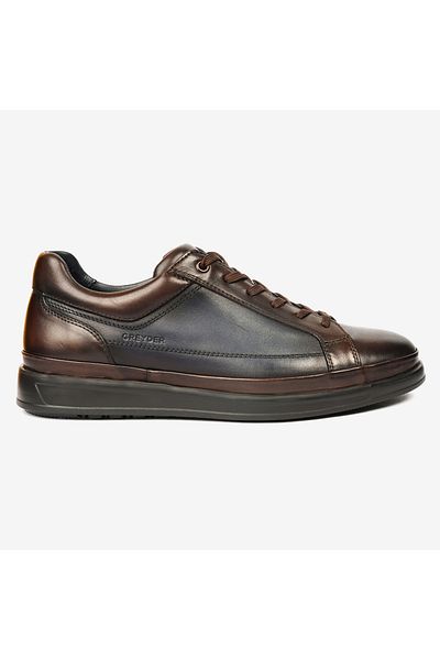 Greyder Pantofi casual pentru bărbați, maro, bleumarin, din piele naturală 4K1UA18010