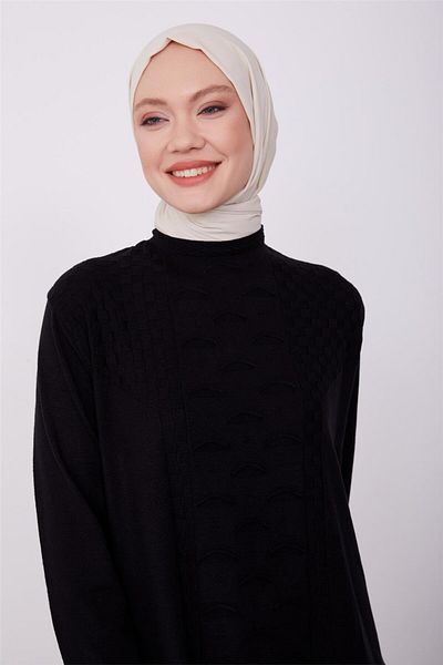 Armine Pulover negru23kd9006 - Potrivire relaxată