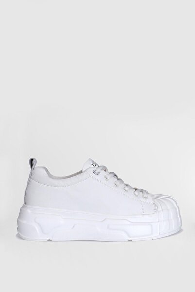 Lufian 121230004   Pantofi sport Jesıca White pentru femei din piele naturală