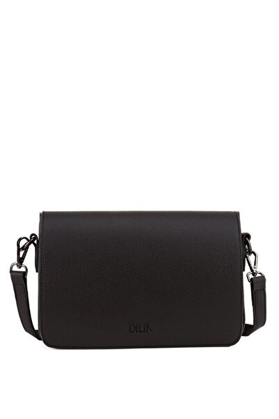 Bilik Deri Siyah Kadın Çapraz Askılı Çanta DLR 121