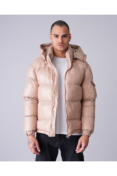 İkao Hooded Shiny Puffer Jacket