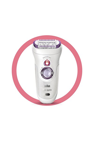 Braun Silk-épil 9 9700 Sensosmart, Kablosuz, Islak&kuru, 3 Ek Parçalı Epilatör
