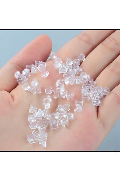 Arescollection 40Pcs (20 Pairs) Silicone Earring Backrest