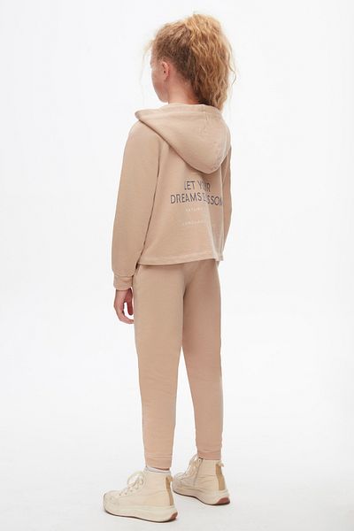 nk kids NK KIDS 37806 ДЕТСКИ СУИТШЪР С ЦИП И РАЗМЕР CAMEL