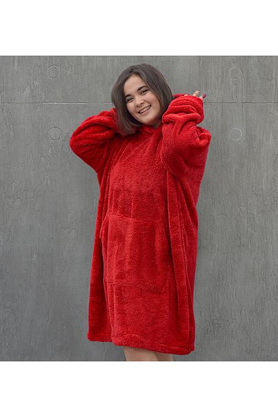 Pandamkee Welsoft Plush Fleece Wearable Blanket Pajamas