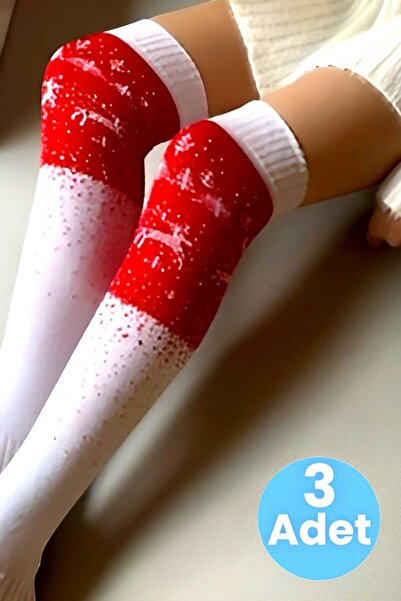 Uniquetrenders Жіночі новорічні гольфи з оленями, 3 пари