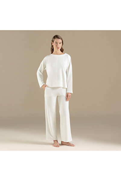Chakra Set de pijamale Vargas Alb