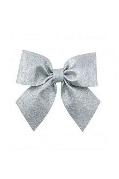 Parti Dükkanım Ασημί Γκλίτερ Φιόγκος Eva 1 Τεμάχιο 25 εκ.