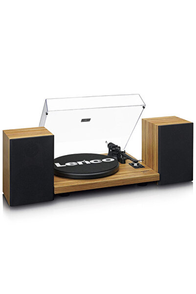 Lenco Bluetooth Pikap Ls-500 Ahşap Harici Hoparlörlü