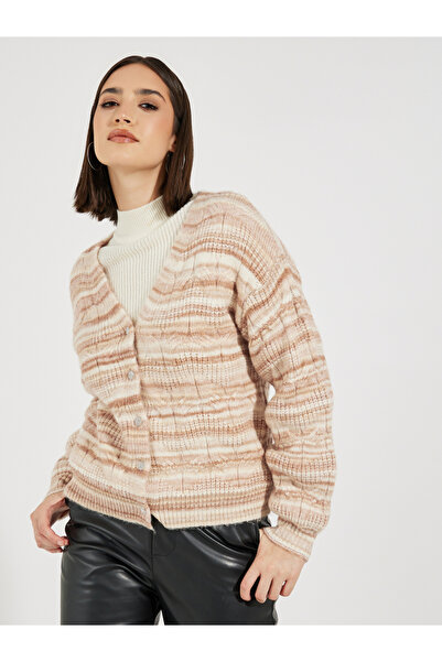 Styli Regular Fit Ombre Knit Button Down Cardigan