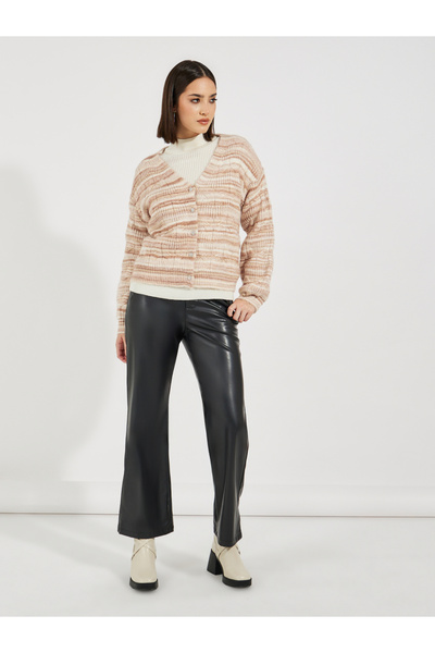 Styli Regular Fit Ombre Knit Button Down Cardigan