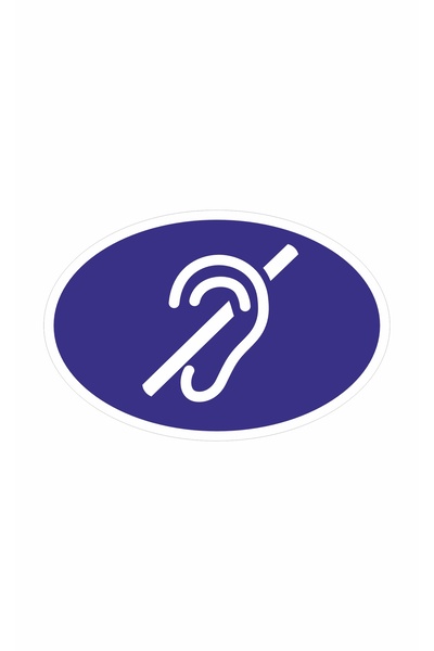 cicigünler Hearing Impaired Foil Sticker Sticker
