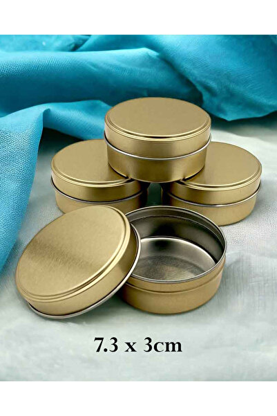 ayyagift Metal Kutu Mum ve Hediye Hazırlama Kutusu 10 Adet - 7,3x3cm