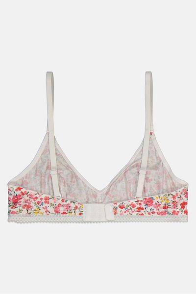Etam Women Non Padded Floral Print Bra, Red