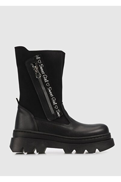 Kiddo Girl's Black Boots