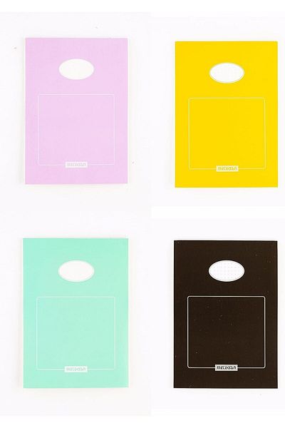 STOREMAX Sellbuystore A5 Color Memo Pad 50 Sheets, Dotted 4 Pack, Magenta, Yellow, Turquoise, Gray 105351