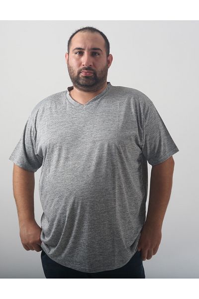 rood Μπλουζάκι Unisex Plus Size V-Neck