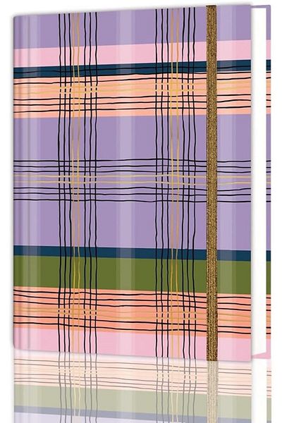 starnewstore Slcshp Journals - 16.5X22.5 cm Hidden Spiral Striped Undated Notepad (Purple Kilt)