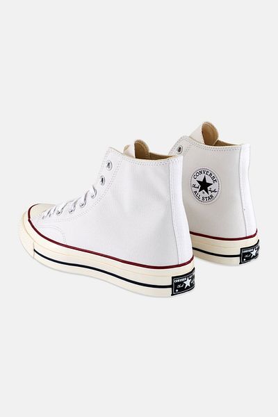 converse حذاء تشاك 70 عالي القطع للنساء، أبيض