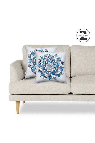 Donetella 2- Pieces Modern 45x45 Throw Pillow Cover - Decorative Covers for Cushions, Filling Not Included