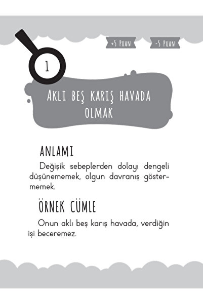 Damla Yayınevi OYUNLARLA DEYİM KARTLARI
