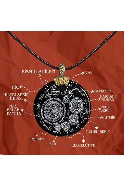 EVRA 23 Dua ile Zırhlanan Mekke Taşı Akik Kolye