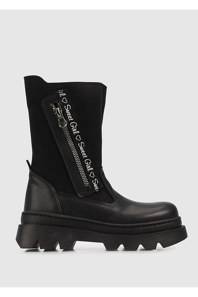 Kiddo Girl's Black Boots