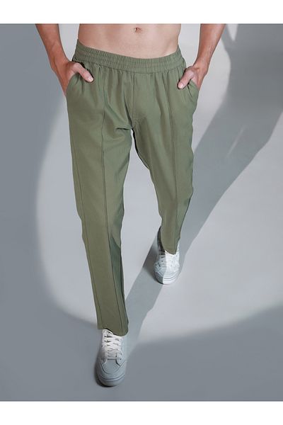 Hubberholme By Styli Mid Rise Pintuck Detail Pants with Pockets
