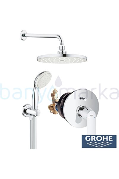 Grohe Eurosmart Cosmopolitan Ankastre Banyo Bataryası, Tepe ve El Duşu Seti - 32879SET0