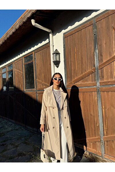 Sindimoda Lola Oversize Kol Detaylı Trençkot 1211