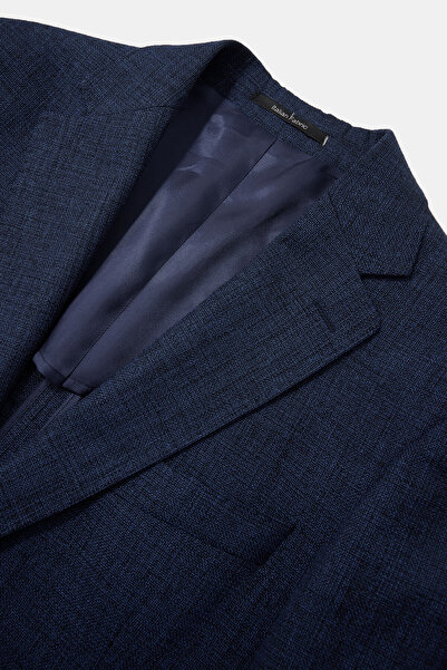 W Collection LACİVERT DÜĞMELİ YÜN CEKET