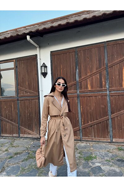 Sindimoda Lola Oversize Kol Detaylı Trençkot 1211