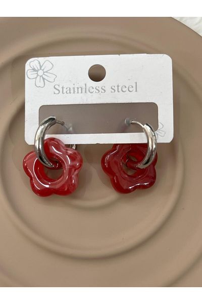 YASİN TOPÇU Steel Silver Earrings