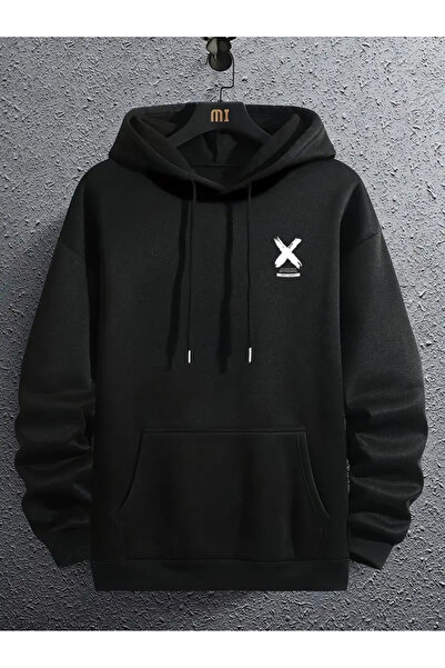 Frisson Hanorac unisex casual cu glugă și mânecă lungă - Imprimat